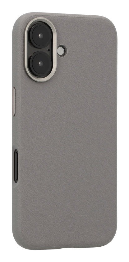 Valenta Backcover – für Apple iPhone 16 – grau – Kunstleder, MagSafe-kompatibel