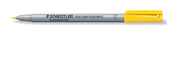 Staedtler Non-Permanent-Marker Lumocolor – superfein 0,4 mm – gelb – nachfüllbar