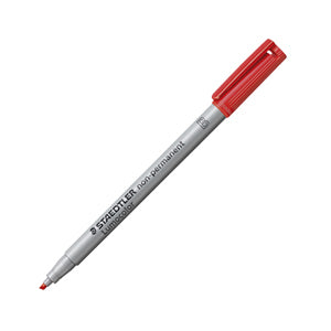 Staedtler Non-Permanent-Marker Lumocolor – breite Keilspitze 1-2,5 mm – rot – nachfüllbar