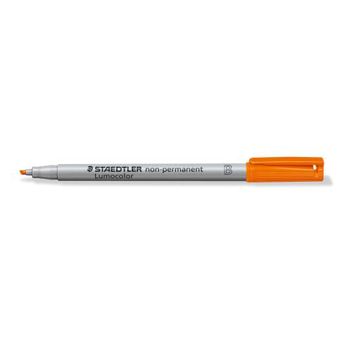 Staedtler Non-Permanent-Marker Lumocolor – breite Keilspitze 1-2,5 mm – orange – nachfüllbar