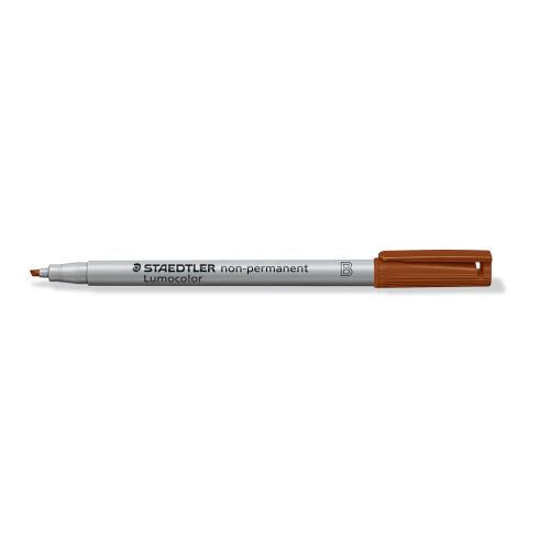 Staedtler Non-Permanent-Marker Lumocolor – breite Keilspitze 1-2,5 mm – braun – nachfüllbar