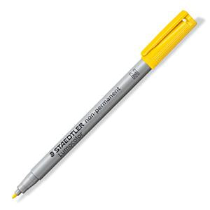 Staedtler Non-Permanent-Marker Lumocolor – mittel 0,8-1 mm – gelb – nachfüllbar