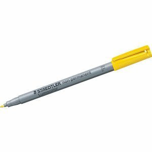 Staedtler Non-Permanent-Marker Lumocolor – fein 0,6 mm – gelb – nachfüllbar