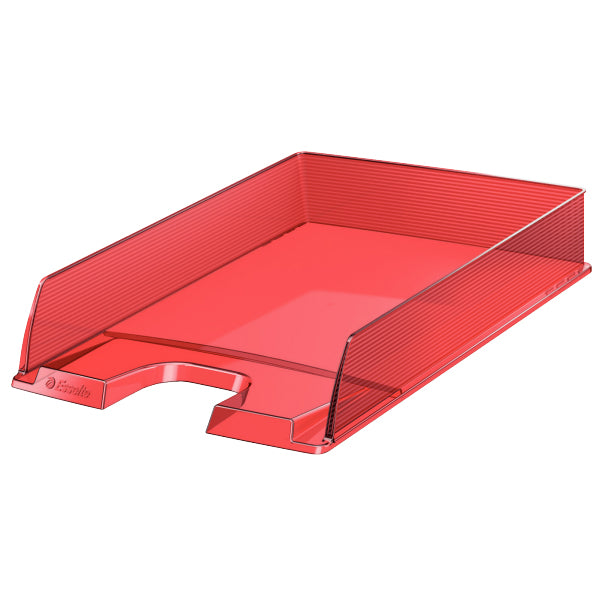 Esselte Europost – Briefkorb für A4, Rot Transparent, 254 × 61 × 350 mm