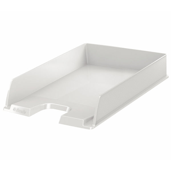 Esselte Europost – Briefkorb für A4, hoch, Polystyrol (PS), weiss, 254 × 61 × 350 mm