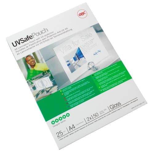 GBC Laminierfolien A4 glänzend – 2×150 µm, 100 Stk.