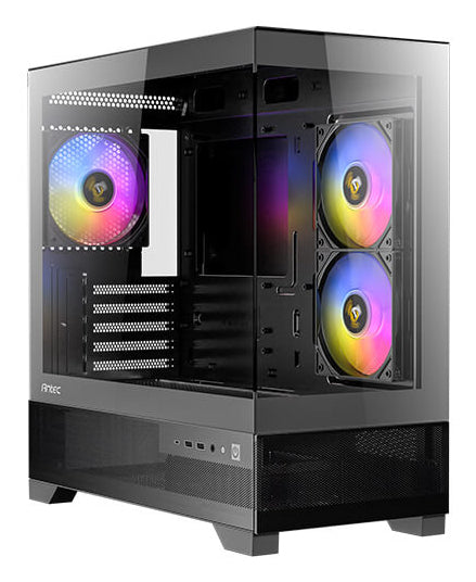 Antec CX500M ARGB Tower – Micro-ATX, gehärtetes Glas, 3x 120 mm ARGB Lüfter, USB-C 3,2 Gen 2