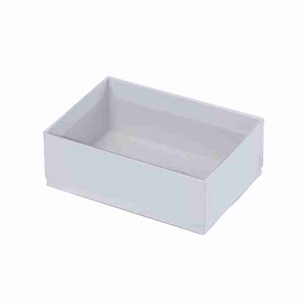 Model Schachtel – 98 × 68 × 35 mm, weiss, Karton, Deckel – 1 Stk., ab 378 Stk.