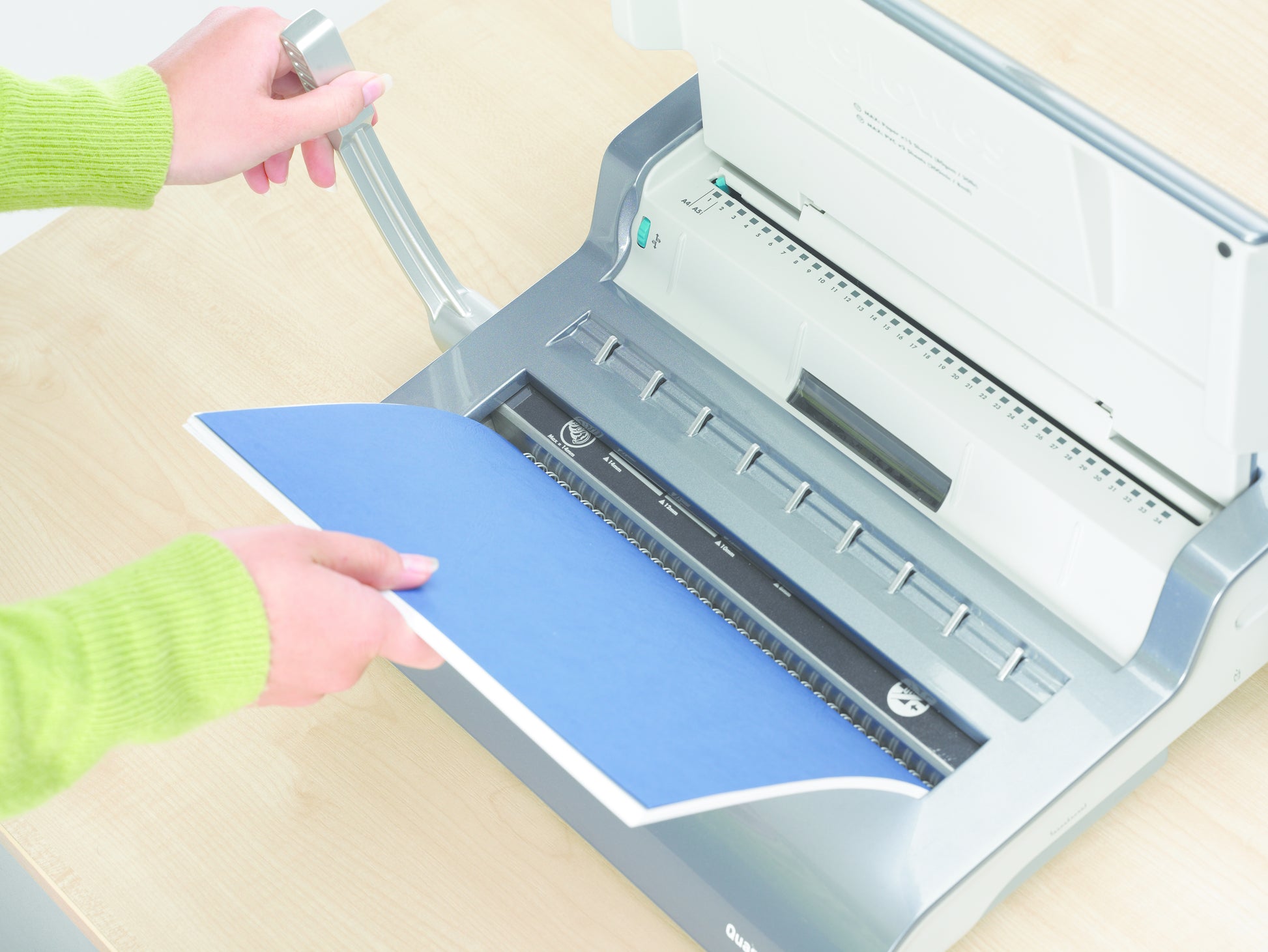 Fellowes Quasar Wire Bindegerät – Drahtbindung, 15 Blätter