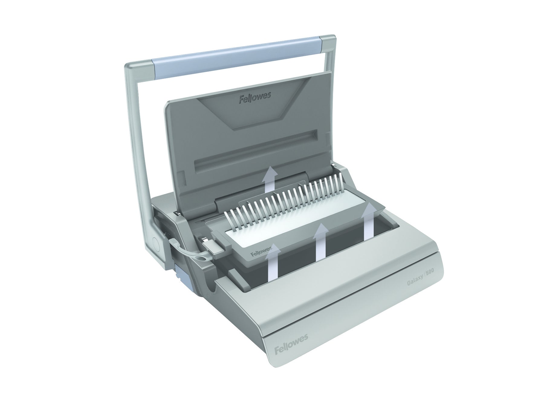 Fellowes Galaxy 500 Bindegerät – Plastikbindung, A4, 25 Blatt, inkl. Starterkit für 20 Dokumente