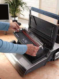 Fellowes Galaxy 500 Bindegerät – Plastikbindung, A4, 25 Blatt, inkl. Starterkit für 20 Dokumente