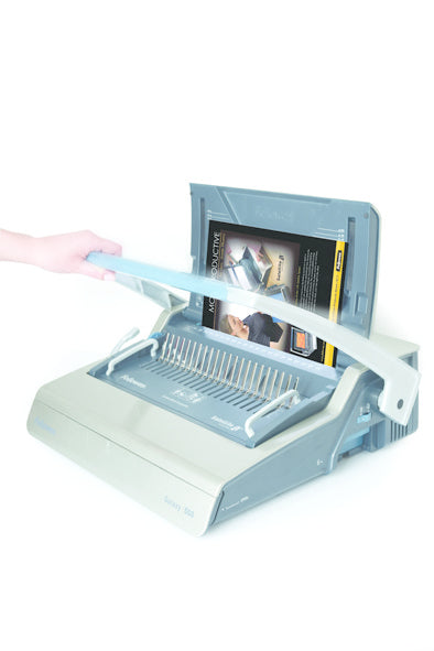 Fellowes Galaxy 500 Bindegerät – Plastikbindung, A4, 25 Blatt, inkl. Starterkit für 20 Dokumente