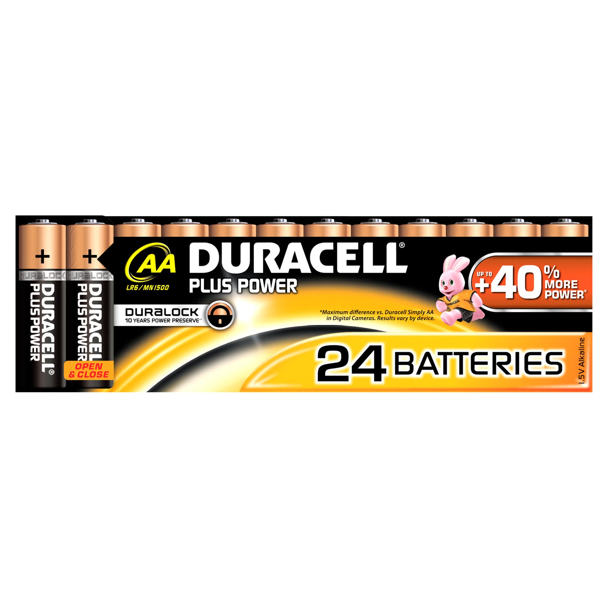 Duracell AA Batterien, Alkaline, 1,5 V – 24 Stk.