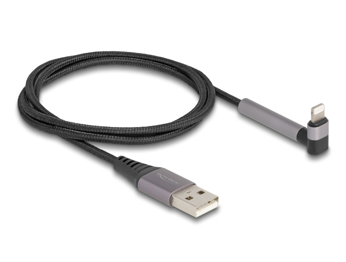 DeLOCK Kabel – USB-A auf Lightning 1,5 m, MFi zertifiziert, geflochten – für iPhone/iPad