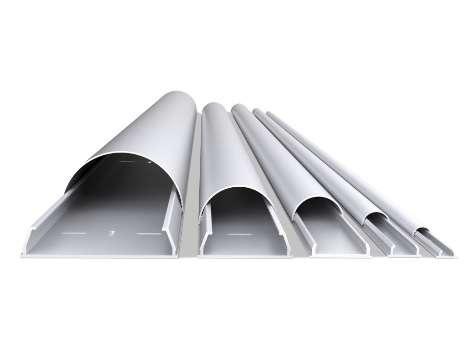 Multibrackets KK 18-1100 WE Kabelbrücke – 1,1 m – Aussen 18×12 mm – Aluminium – Weiss, 1 Stk.