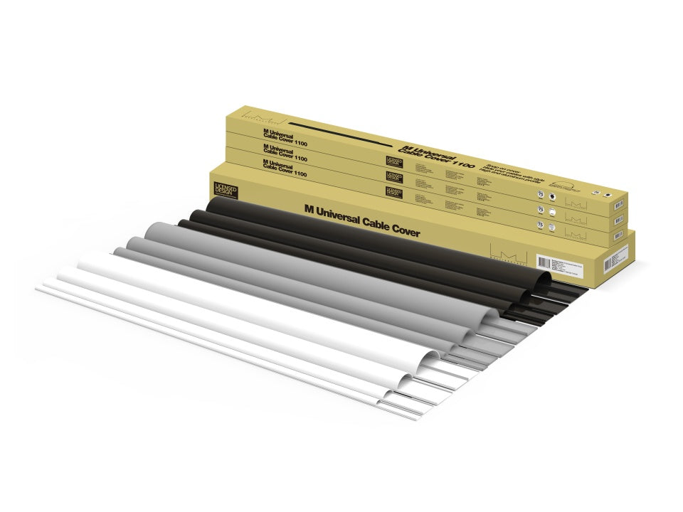 Multibrackets 1349 Kabelbrücke – 1,1 m – Aussen 50×28 mm – Aluminium – Schwarz, 1 Kanal