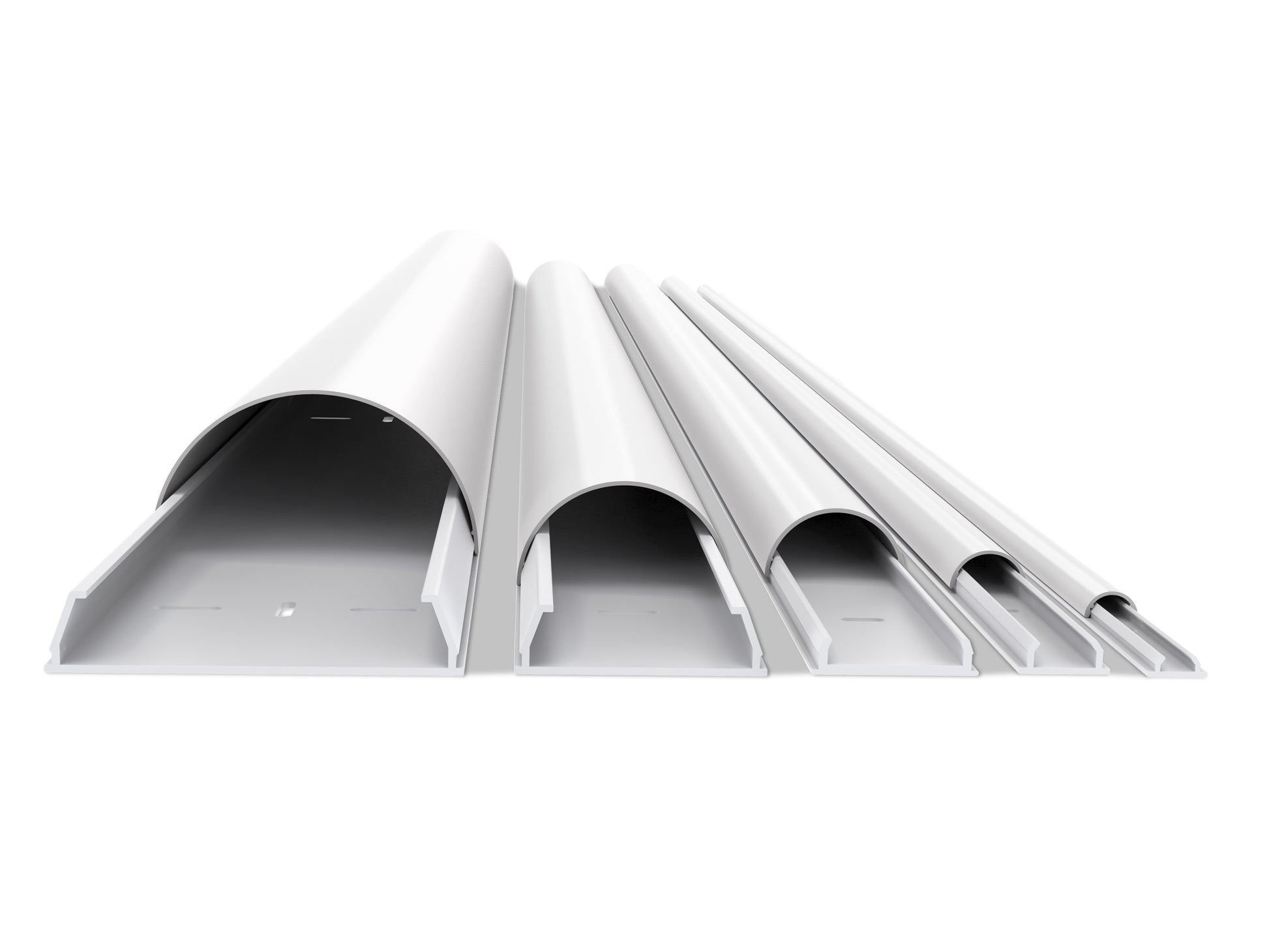 Multibrackets KK 18-1100 WE Kabelbrücke – 1,1 m – Aussen 18×12 mm – Aluminium – Weiss, 1 Stk.