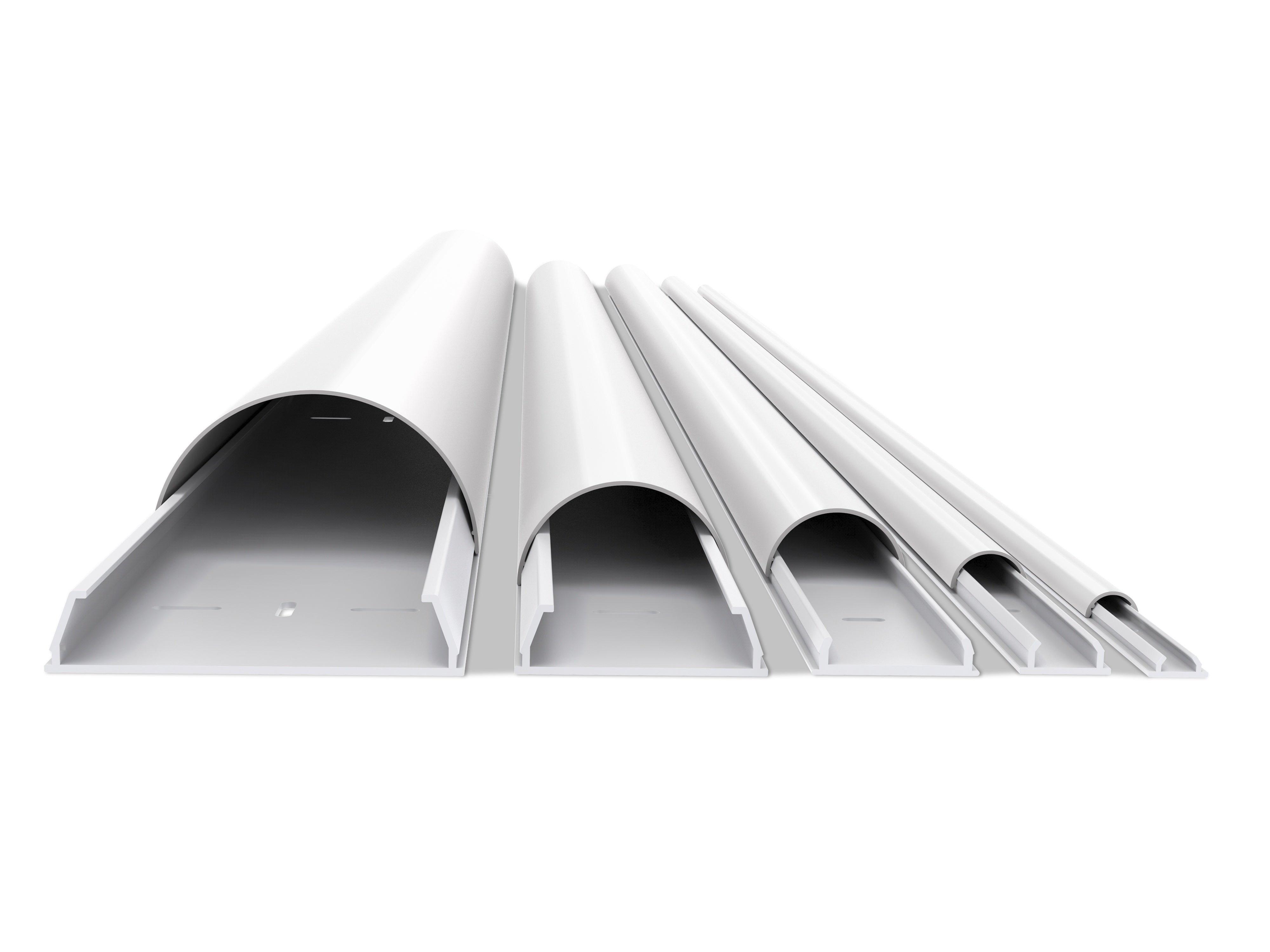 Multibrackets KK 18-1100 WE Kabelbrücke – 1,1 m – Aussen 18×12 mm – Aluminium – Weiss, 1 Stk.