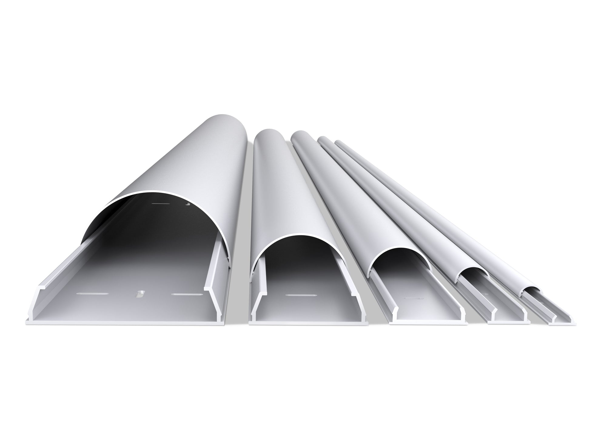Multibrackets 2131 Kabelbrücke – 1,1 m – Aussen 80 mm – Aluminium – Grau, 1 Stk.
