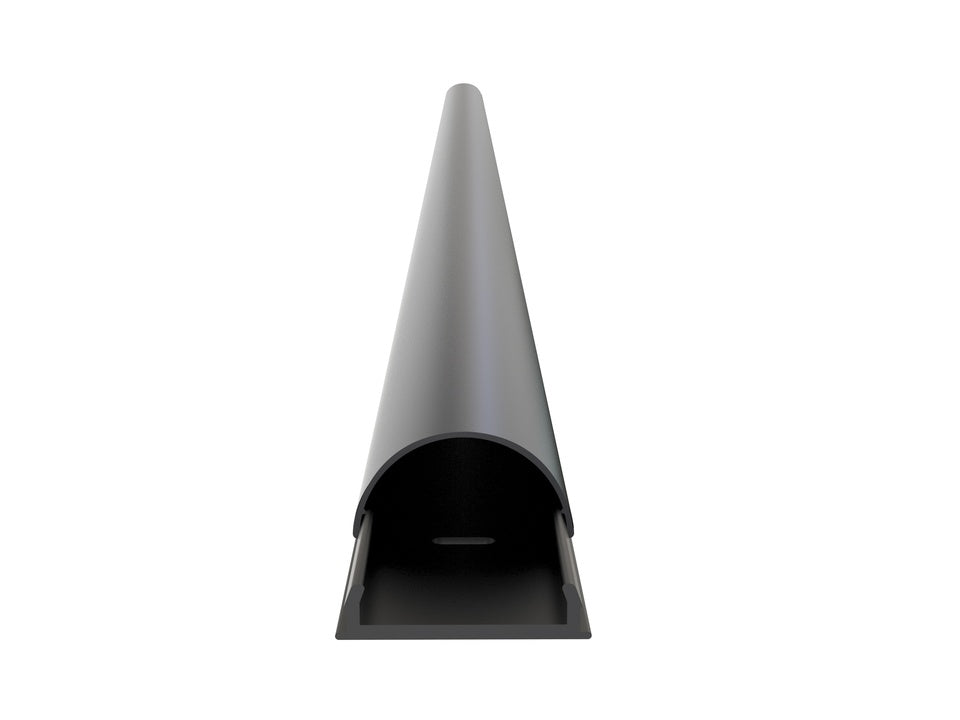 Multibrackets 1349 Kabelbrücke – 1,1 m – Aussen 50×28 mm – Aluminium – Schwarz, 1 Kanal