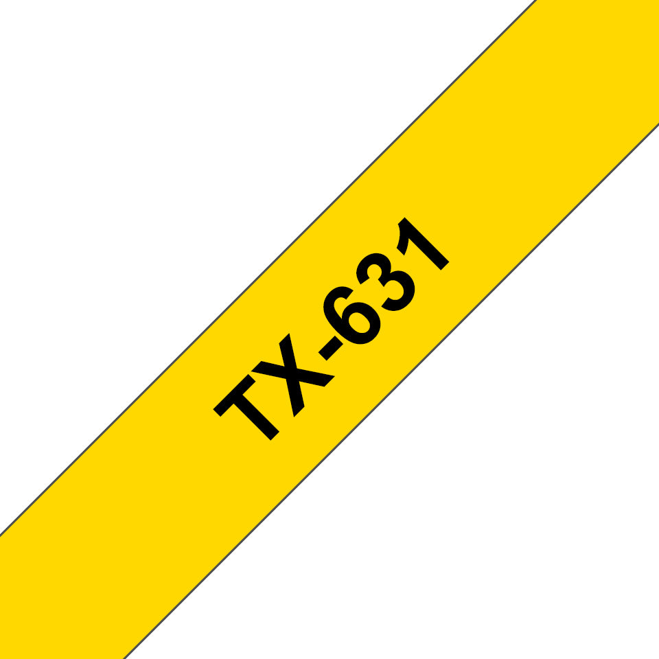 Brother Schriftband – 12 mm × 15 m, gelb, schwarz