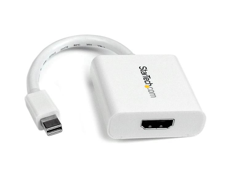 StarTech.com Mini-DisplayPort zu HDMI Adapter – 1920 × 1200, HDMI 1.4, DisplayPort 1.2, 12 cm – Weiss