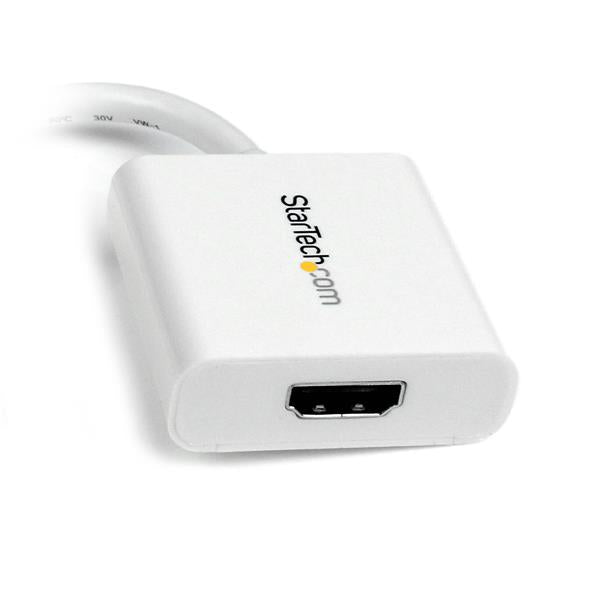 StarTech.com Mini-DisplayPort zu HDMI Adapter – 1920 × 1200, HDMI 1.4, DisplayPort 1.2, 12 cm – Weiss