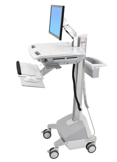 Ergotron StyleView EMR LiFe IT-/Medizin-Fahrwagen – höhenverstellbar, für LCD bis 61 cm (24")