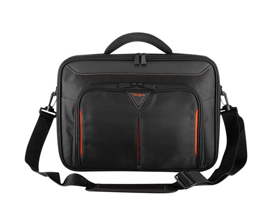 Targus Classic+ Notebook-Tasche für Notebooks bis 18" – mit Schulterriemen, Dokumentenfach – Schwarz