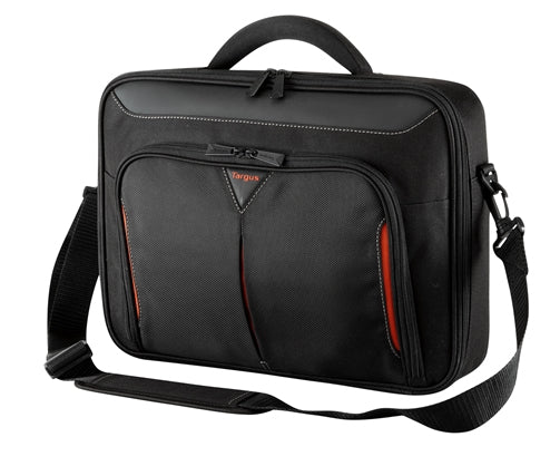 Targus Classic+ Notebook-Tasche für Notebooks bis 18" – mit Schulterriemen, Dokumentenfach – Schwarz