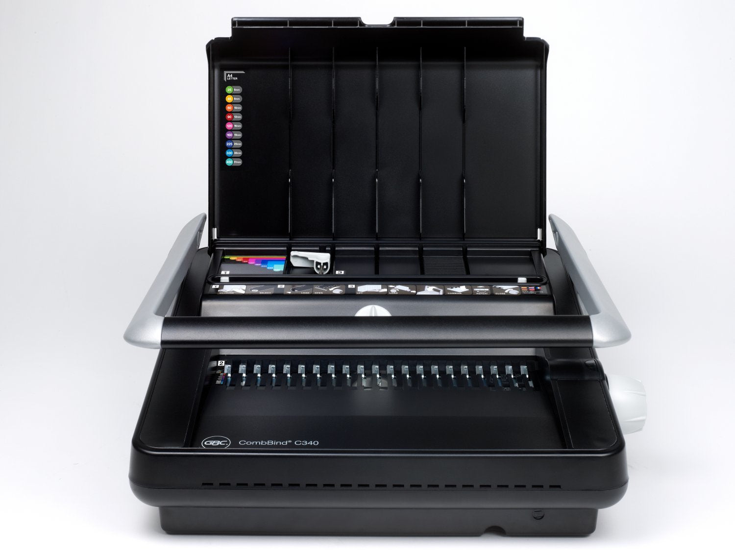 GBC CombBind C340 Stanz- und Bindemaschine – Plastikbindung, für 21-Loch, A3, bis 25 Blatt