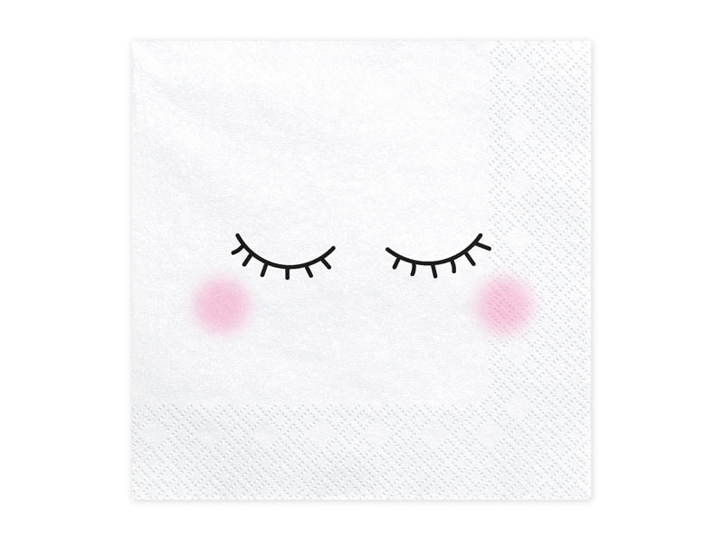 PartyDeco Servietten Smiley, 33 × 33 cm – FSC – 20 Stk.