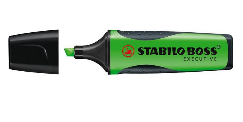 STABILO BOSS Executive Textmarker Grün – Keilspitze, 2–5 mm