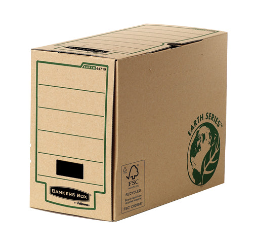 Fellowes Archivschachtel – für Folio, B 374 × H 260 × T 153 mm, braun, Papier
