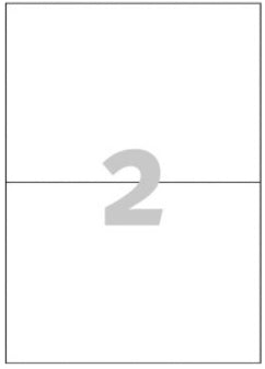 Avery Zweckform – Druckeretiketten, 210 mm × 148 mm, weiss, Papier (Recycling), selbstklebend, 200 Etiketten