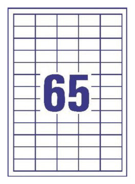 AVERY Zweckform 6121 – Etiketten A4 38 × 21 mm – Papier, weiss – Laser/Inkjet