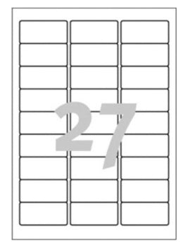 Avery Zweckform – Adressetiketten, 64 mm × 30 mm, weiss, Papier, 675 Stk.