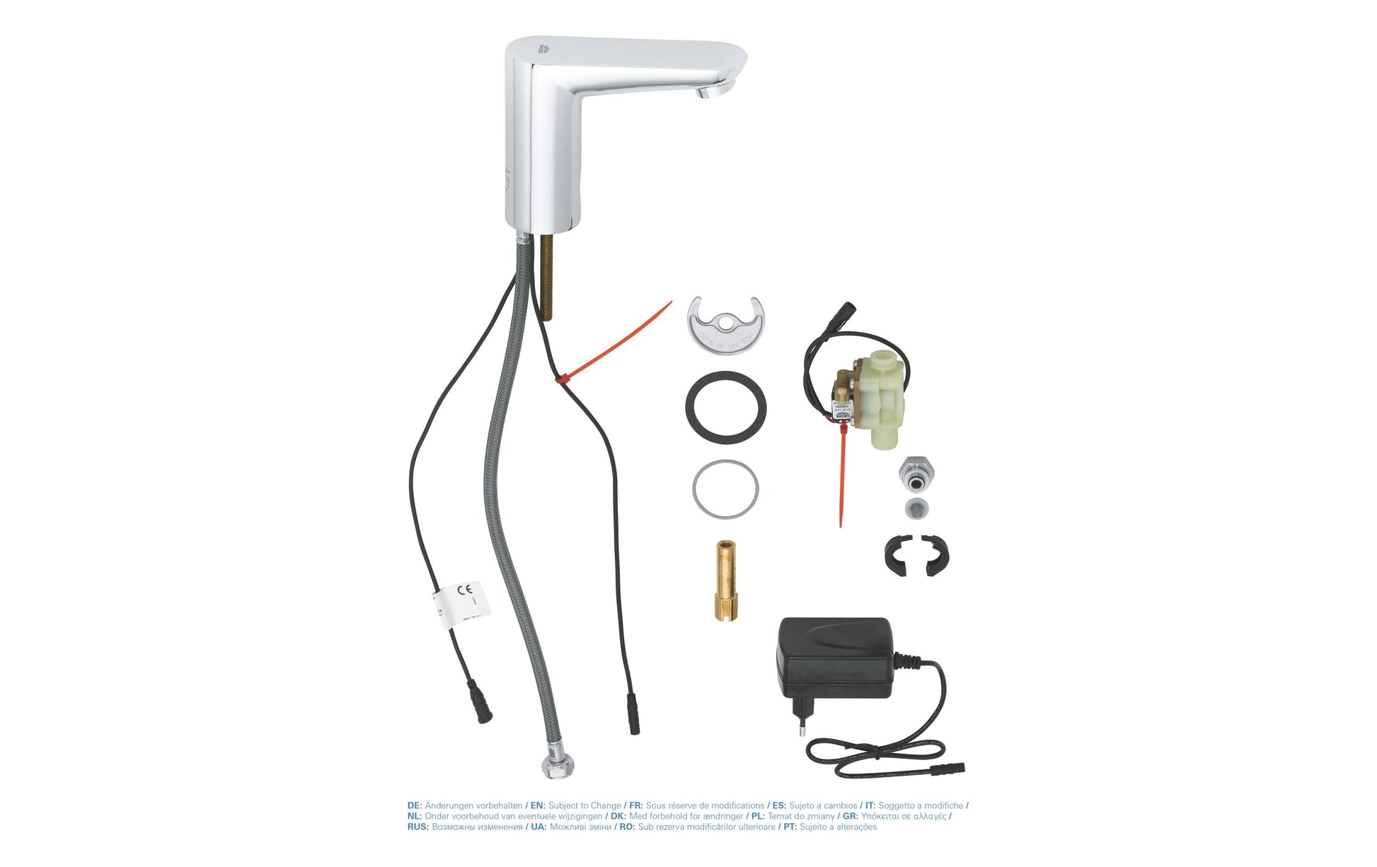 GROHE Euroeco Unterputz-Badebatterie – Infrarot-Elektronik, Messing, Chrom, für Waschbecken