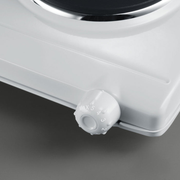 Severin Doppelkochplatte DK 1042 – 2 Kochzonen, Ø 18,5/15,5 cm, 1500 W & 1000 W – weiss