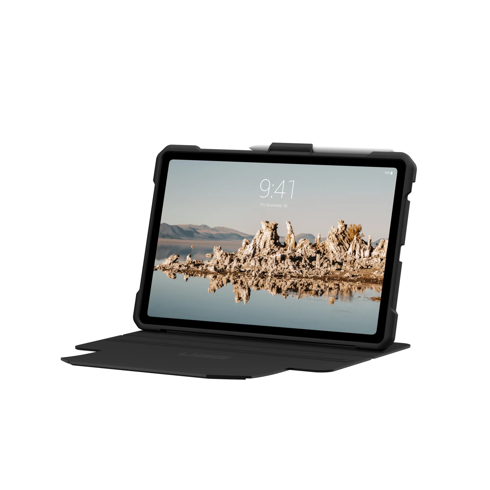 Urban Armor Gear UAG Metropolis SE Tablet-Hülle für Galaxy Tab S9 FE 10,9" – MIL-STD-810G, Stifthalter – Schwarz