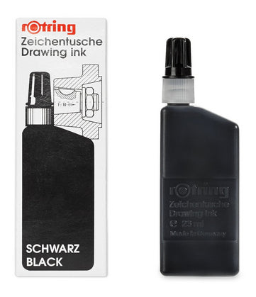 Rotring Zeichentusche für Isograph, Micronorm M, Rotring Tuschefüller + 2 weitere – 23 ml