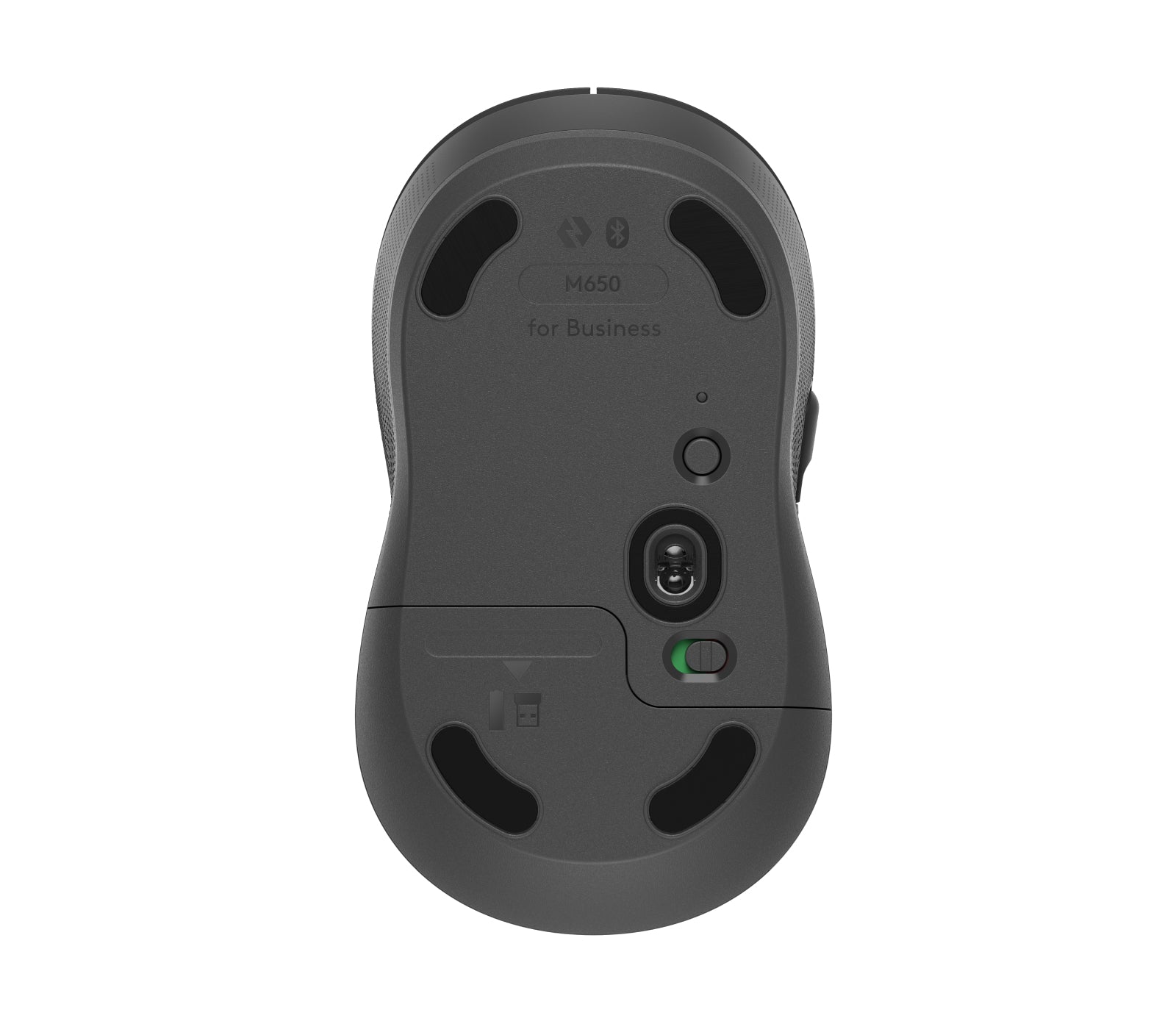 Logitech M650 für Business Business-Maus – für Rechtshänder, für Handflächengrösse M, Graphit