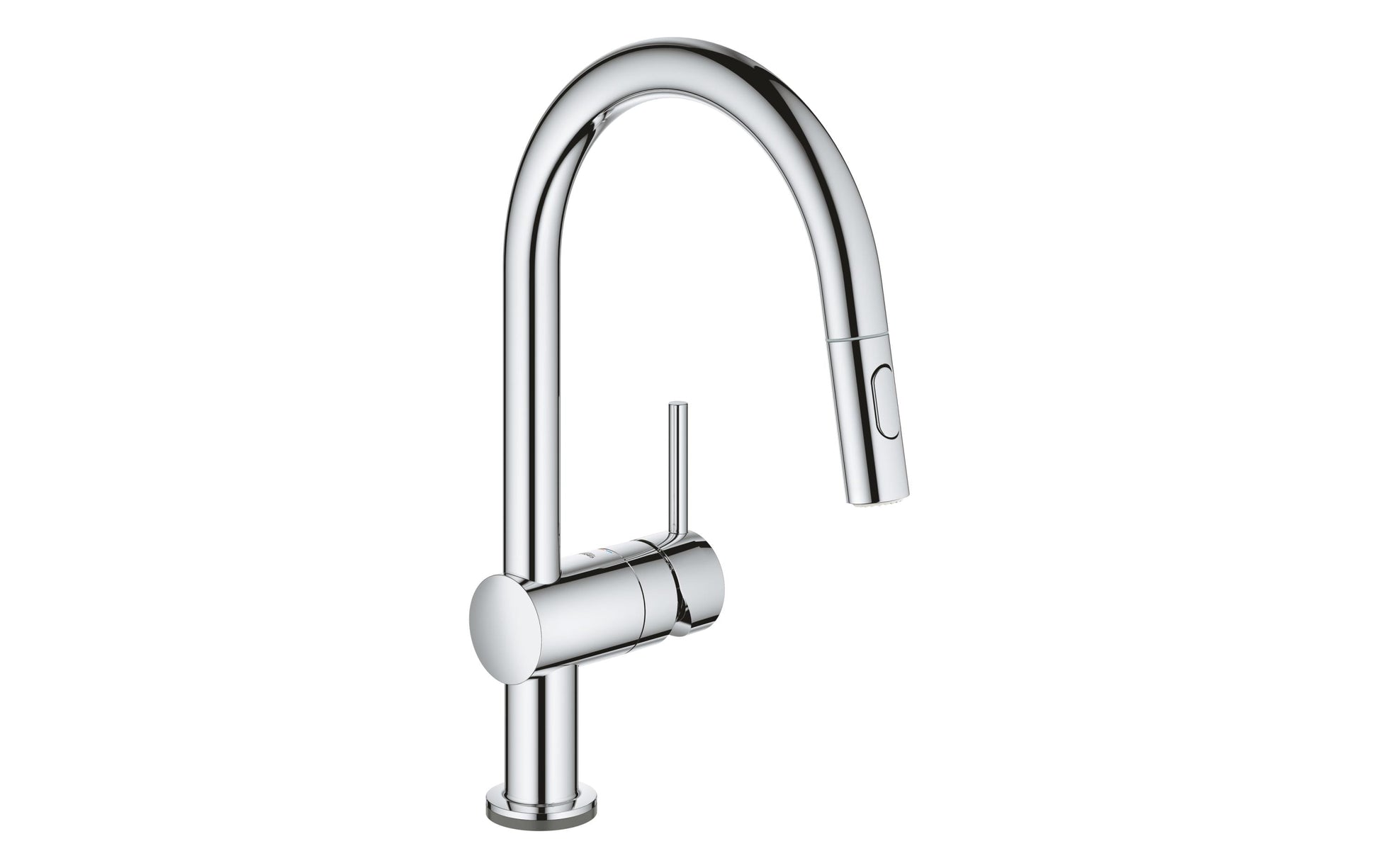 GROHE Minta Touch – Einhebelmischer, ausziehbare Brause, Messing/Chrom, 360° schwenkbar, Sensor
