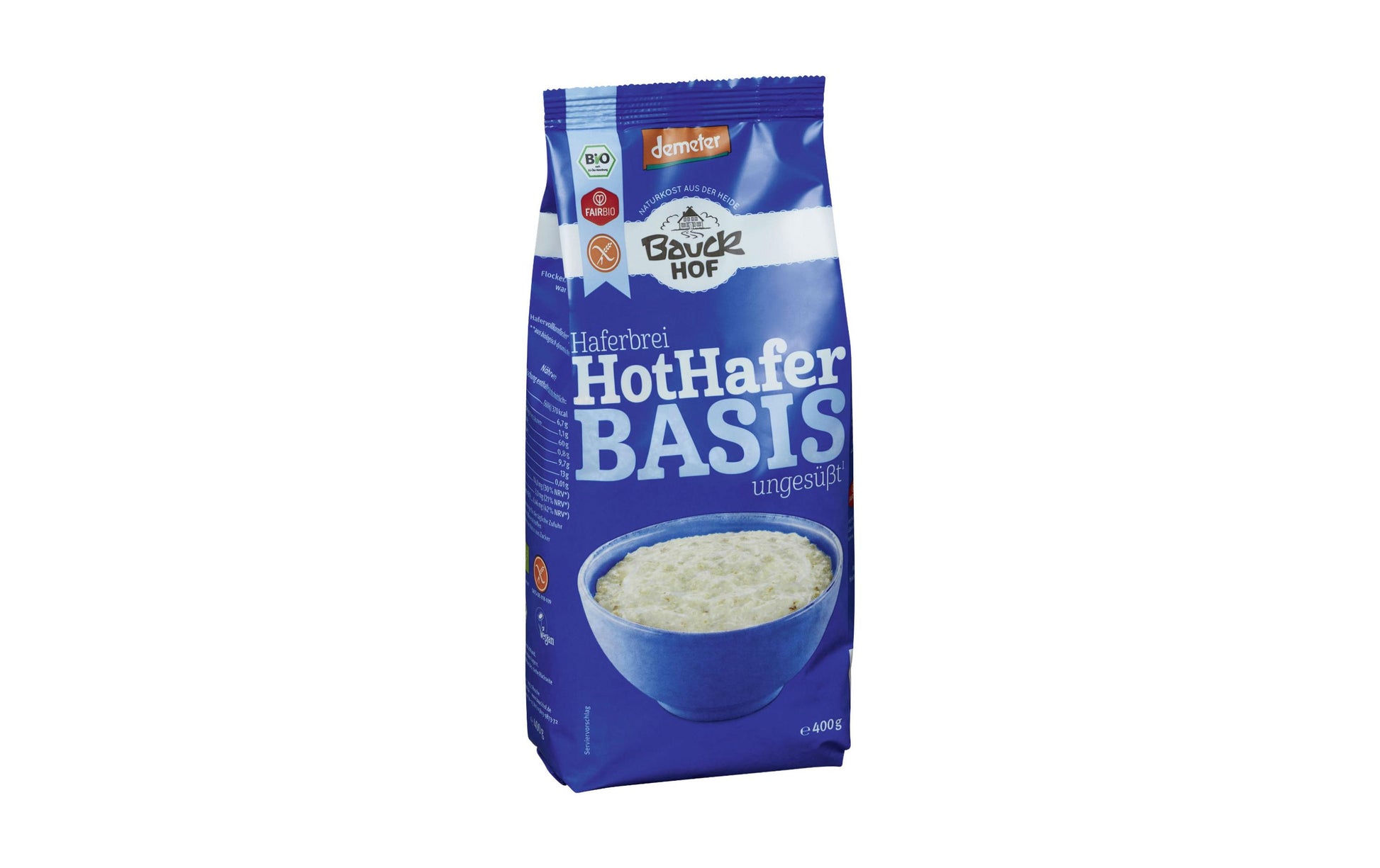 Bauck Mühle Hot Hafer Basis – Bio, glutenfrei – 400 g
