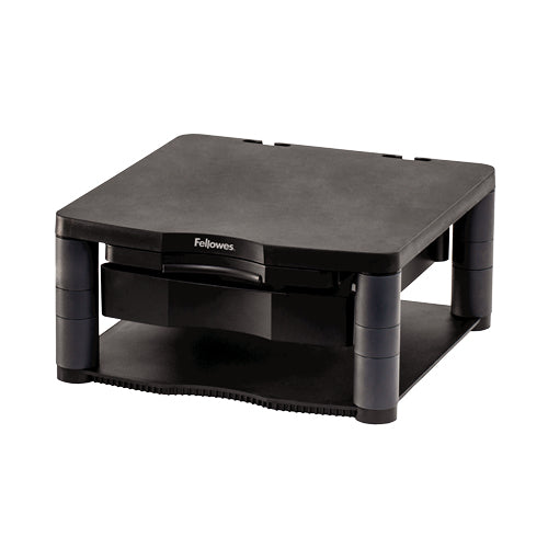 Fellowes Premium Monitor Ständer Plus – Monitorhalterung, Standfuss, bis 21", 36 kg, höhenverstellbar
