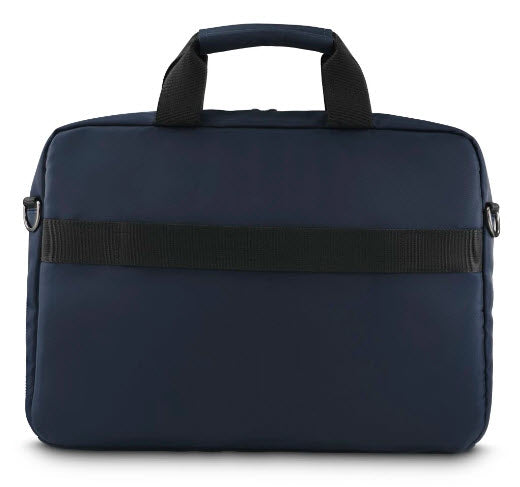 Hama Premium Leichte Notebook-Tasche bis 16,2" – Abnehmbarer Schultergurt, Trolleyband – Dunkelblau