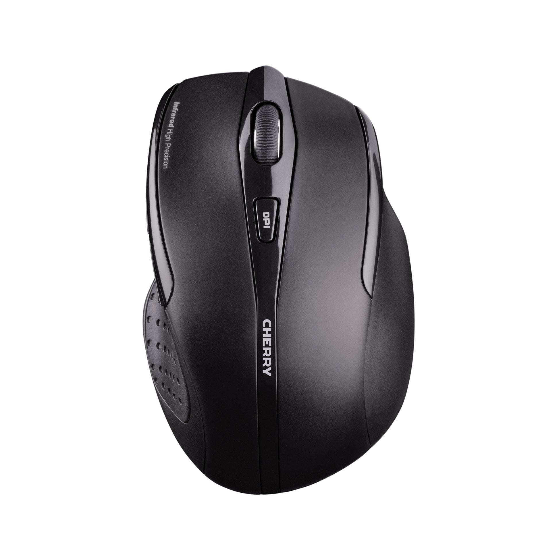 CHERRY MW 3000 Ergonomische Maus – kabellos, 2,4 GHz (USB-A), 1'750 dpi, 5 Tasten, für Rechtshänder, schwarz
