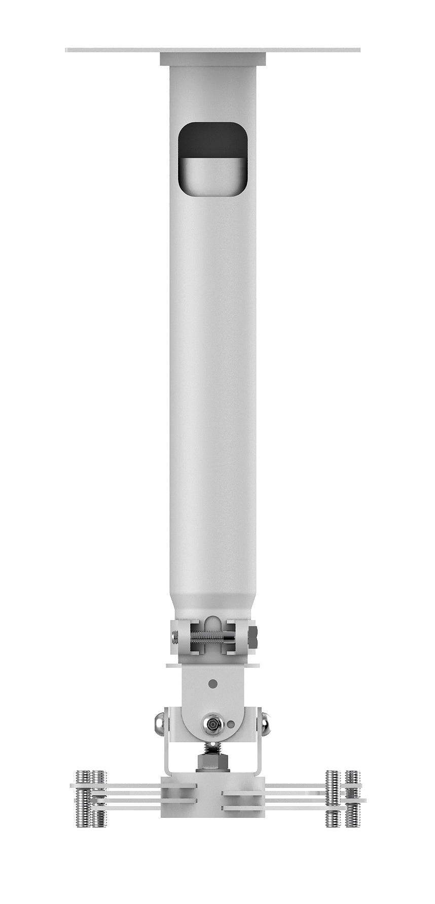 Vision TM-TELE – Beamer Deckenhalterung, H 43,7–73,5 cm, 10 kg, neigbar, weiss