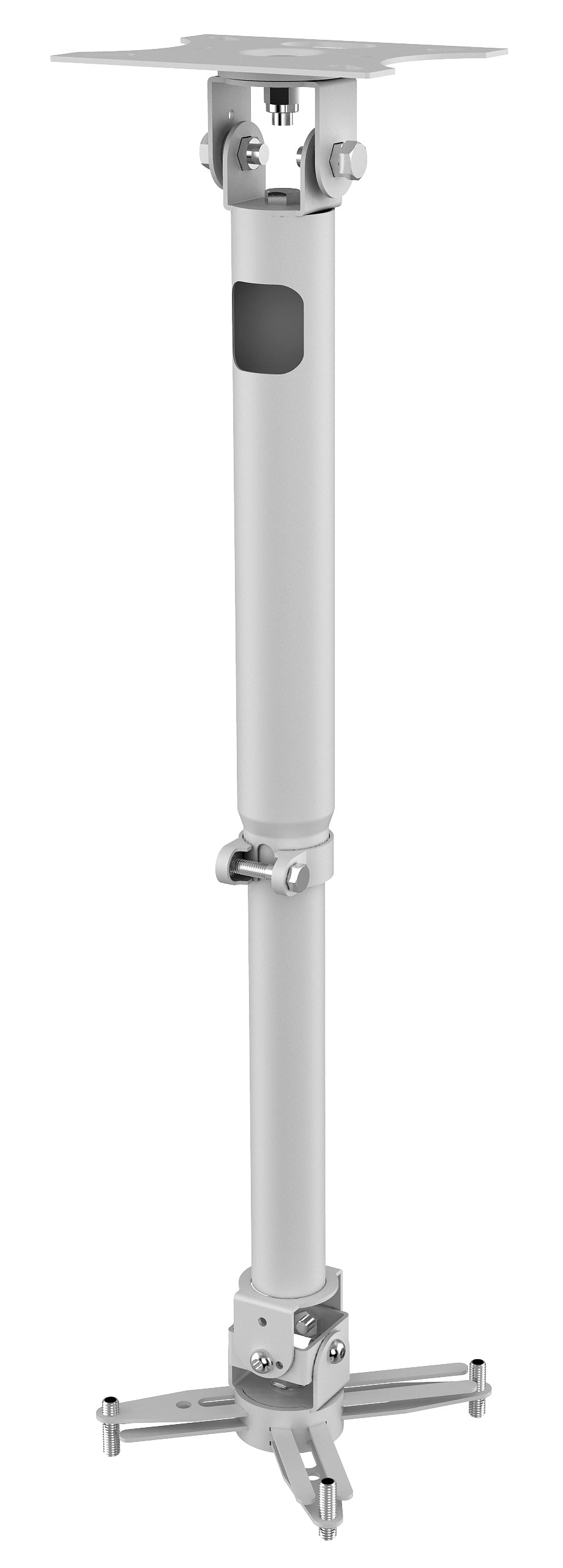 Vision TM-TELE – Beamer Deckenhalterung, H 43,7–73,5 cm, 10 kg, neigbar, weiss