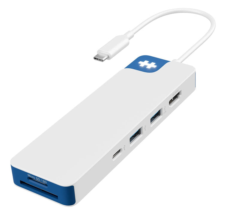 Targus HyperDrive Flex USB-Hub – USB-C, 1× HDMI, 5× USB-A, 100 W PD, microSD, für Windows/Mac